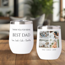 Modern Personalised Dad Since Photo Collage Tumble