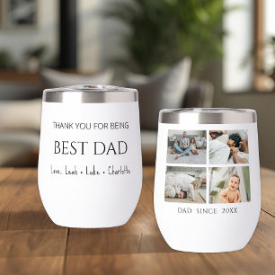 Modern Personalised Dad Since Photo Collage Tumble