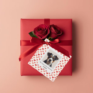 Modern Personalised Dog Valentine Favour Tags