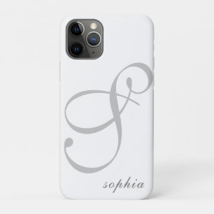 Modern Personalised Elegant Name Alphabet   Case-Mate iPhone Case