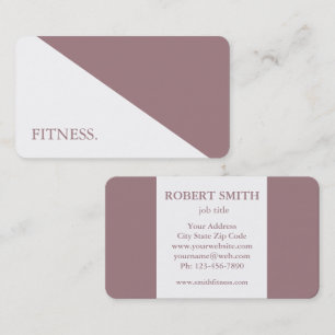 Modern Personalised Fitness Business Card