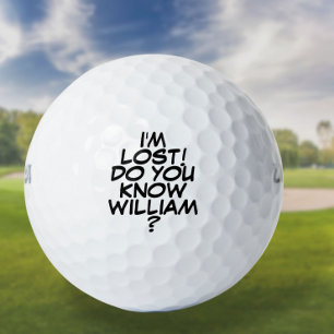 Modern Personalised Fun Message Im Lost Golf Balls