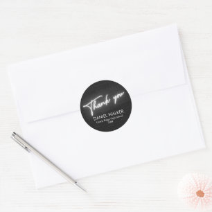 Modern Personalised Graduation Party Classic Round Sticker