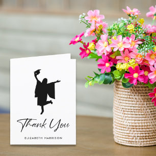 Modern Personalised Graduation Thank You Card