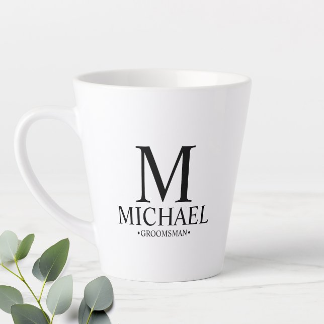 Modern Personalised Groomsman Coffee Mug (Creator Uploaded)