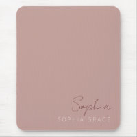 Modern Personalised Handwritten Script Dusty Rose