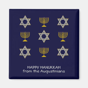 Modern Personalised Hanukkah Magnet