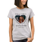 Modern Personalised Heart Photo Memorial