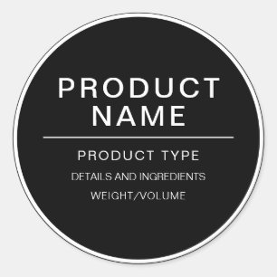Modern Personalised Homemade Product Label