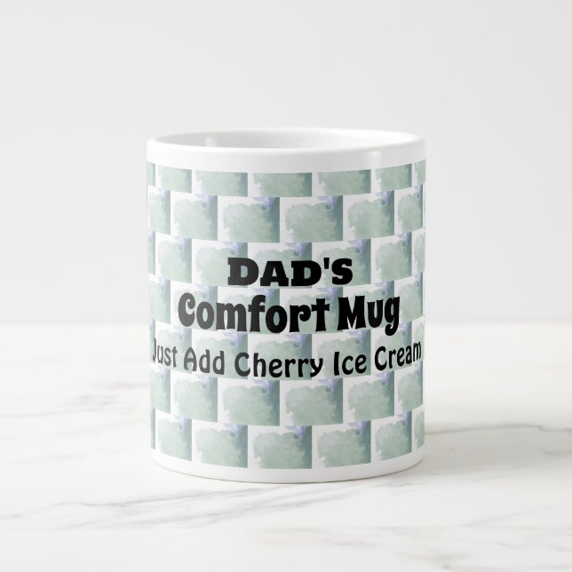 Modern Personalised Humour Dad's Comfort Mug  (Front)