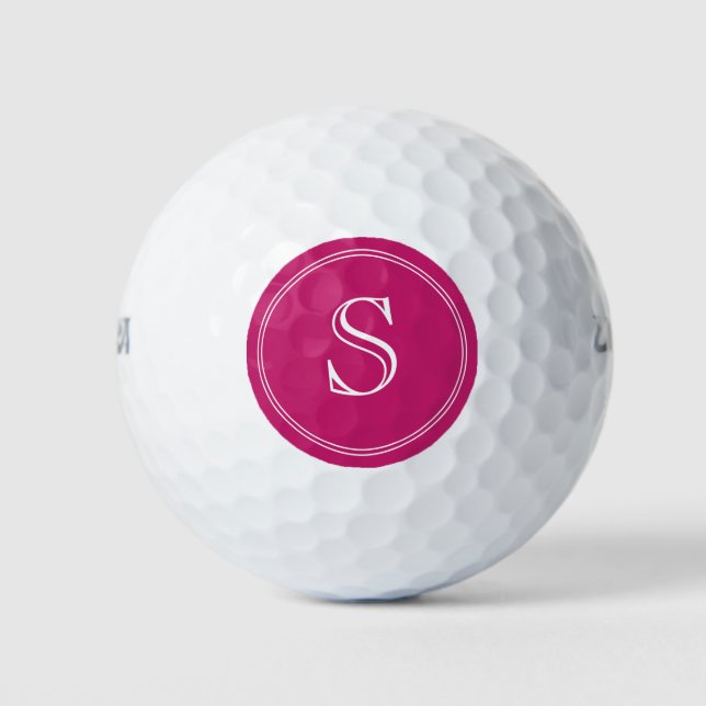 Modern Personalised Initial and Name Golf Balls (Front)