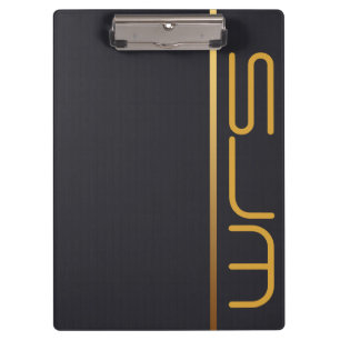 Modern Personalised Large Monogram Clipboard