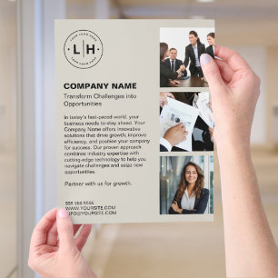 Modern Personalised Logo Business Flyer