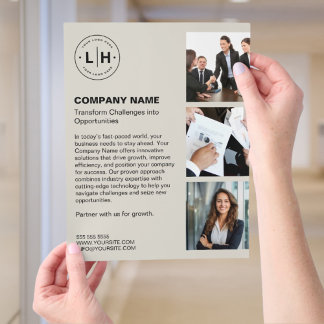 Modern Personalised Logo Business Flyer