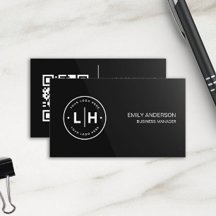 Modern Personalised Logo QR Business Card