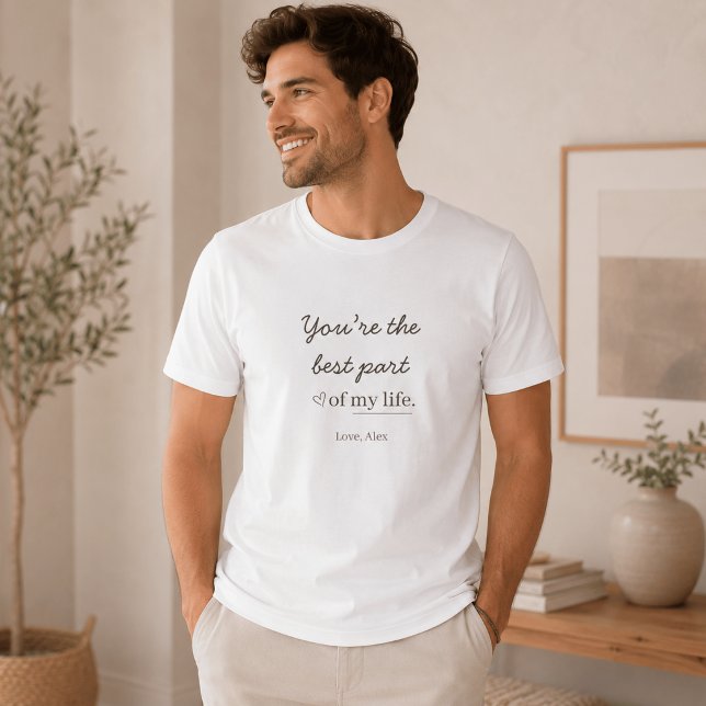 Modern Personalised Love Quote T-Shirt (Creator Uploaded)