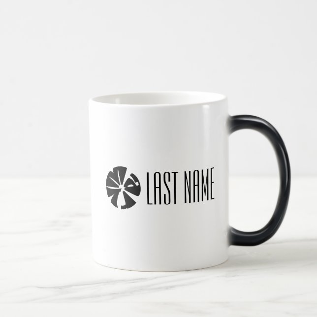 Modern Personalised "Mary" Name Sphere Mug  (Right)