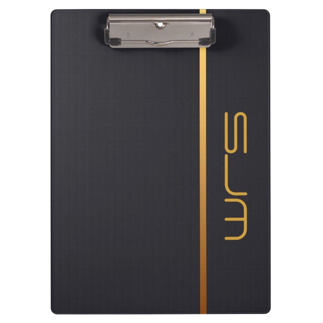 Modern Personalised medium Monogram Clipboard (Front)