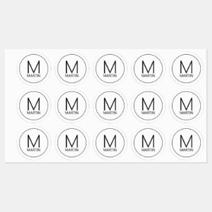 Modern Personalised Monogram and Name