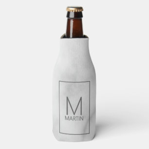 Modern Personalised Monogram and Name Bottle Cooler