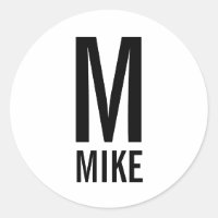 Modern Personalised Monogram and Name