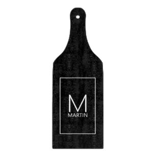 Modern Personalised Monogram and Name Cutting Boar Board