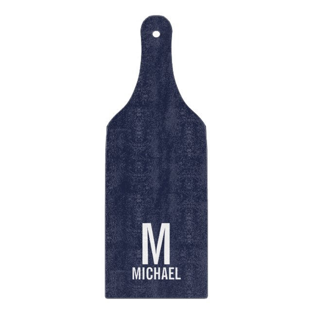 Modern Personalised Monogram and Name Cutting Board (Front)
