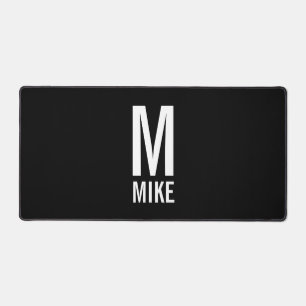 Modern Personalised Monogram and Name Desk Mat