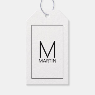 Modern Personalised Monogram and Name Gift Tags