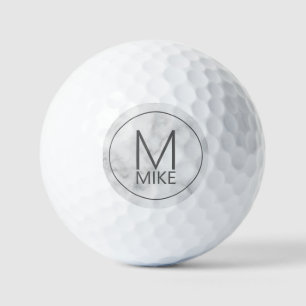 Modern Personalised Monogram and Name Golf Balls