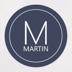 Modern Personalised Monogram and Name Labels