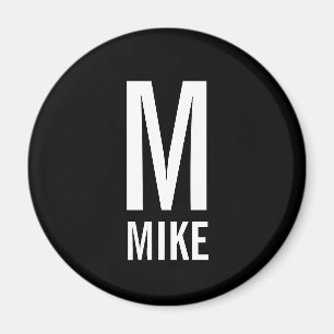 Modern Personalised Monogram and Name Magnet