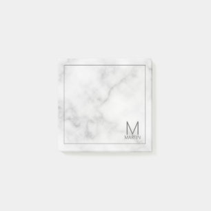 Modern Personalised Monogram and Name Notepad
