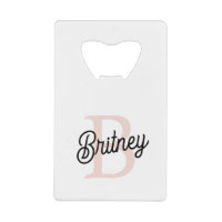 Modern Personalised Monogram and Name Pastel Pink