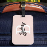 Modern Personalised Monogram and Name Pastel Pink Luggage Tag<br><div class="desc">Introducing our Modern Personalised Monogram and Name Pastel Pink Luggage Tag, a chic and practical accessory for your travels. This luggage tag features a contemporary design in soft pastel pink, personalised with your monogram and name for easy identification. Perfect for adding a stylish touch to your luggage, it combines elegance...</div>