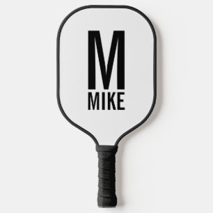 Modern Personalised Monogram and Name Pickleball Paddle