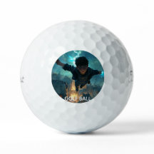 Modern Personalised  Monogram Graphic Golf Balls