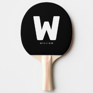 Modern Personalised Monogrammed Table Tennis Ping Pong Paddle