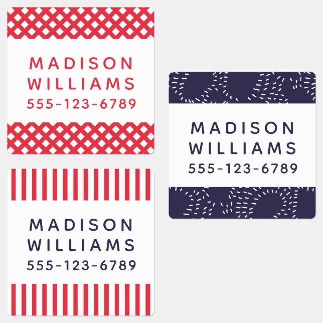 Modern Personalised Name Adhesive Waterproof (Group)