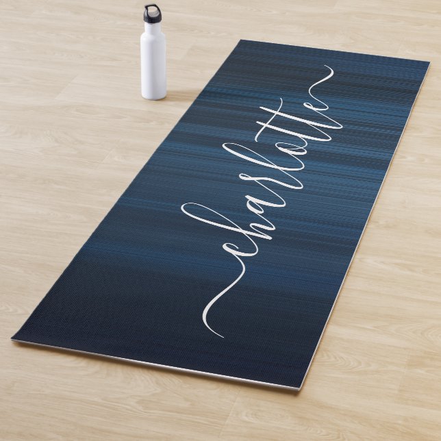 Modern Personalised Name Chic Calligraphy Yoga Mat (In Situ)
