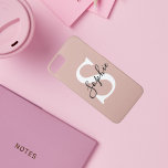 Modern Personalised Name Monogram  Case-Mate iPhone Case<br><div class="desc">Modern Personalised Name Monogram</div>
