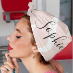 Modern Personalised Name Monogram Pastel Pink Bandana<br><div class="desc">Modern Personalised Name Monogram Pastel Pink</div>