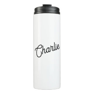 Modern Personalised Name Thermal Tumbler