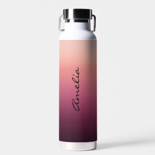 Modern personalised name Water Bottle