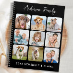 Modern Personalised Photo Collage Custom Calendar Planner<br><div class="desc">Custom photo collage calendar planner. Keep all your appointments and schedule handy with our fun photo planner that has 9 photos to personalise and name. This trendy photo collage planner is perfect for work schedule, kids school events, family appointments, and your favourite pets dog schedule. Design is on front and...</div>