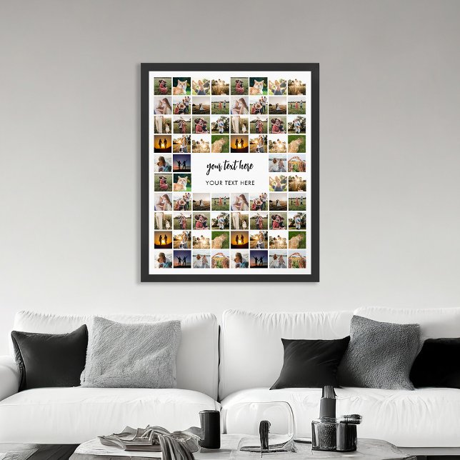 Modern Personalised Photo Collage Poster (Creator Uploaded)