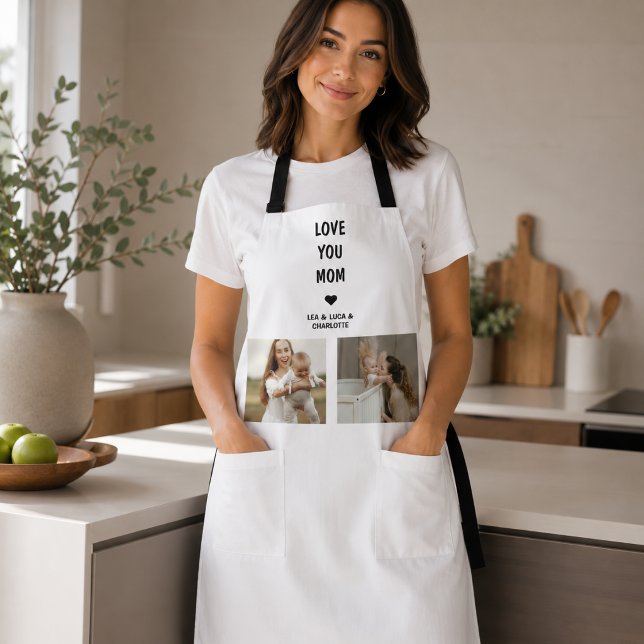 Modern Personalised Photo Gift for Mum Apron (Creator Uploaded)