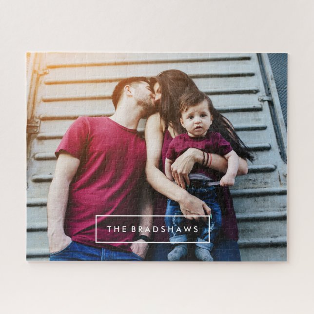 Modern Personalised Photo Jigsaw Puzzle (Horizontal)