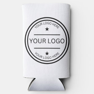 Modern Personalised Photo Logo wedding favour Gift Seltzer Can Cooler