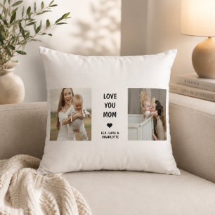 Modern Personalised Photo Pillow for Mum